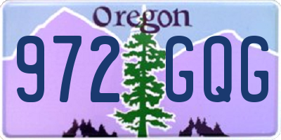 OR license plate 972GQG
