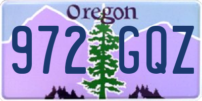 OR license plate 972GQZ