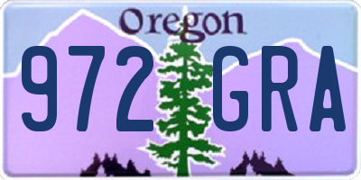 OR license plate 972GRA