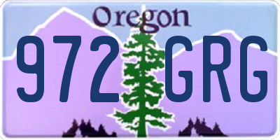 OR license plate 972GRG