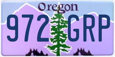 OR license plate 972GRP