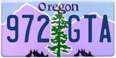 OR license plate 972GTA