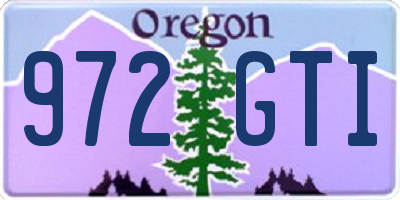 OR license plate 972GTI