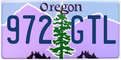 OR license plate 972GTL