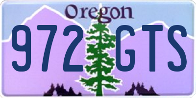OR license plate 972GTS