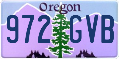 OR license plate 972GVB