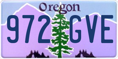OR license plate 972GVE