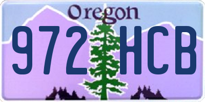 OR license plate 972HCB