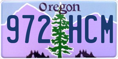 OR license plate 972HCM