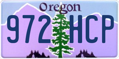 OR license plate 972HCP