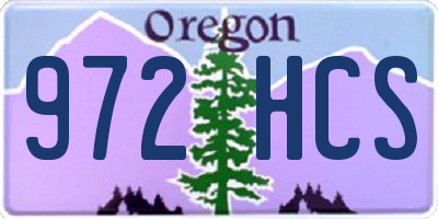 OR license plate 972HCS