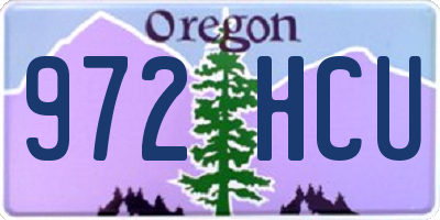 OR license plate 972HCU