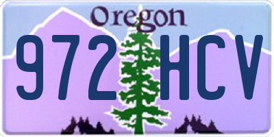 OR license plate 972HCV