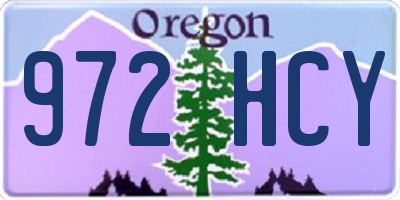 OR license plate 972HCY