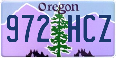 OR license plate 972HCZ