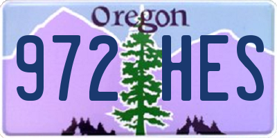 OR license plate 972HES