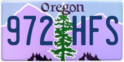 OR license plate 972HFS