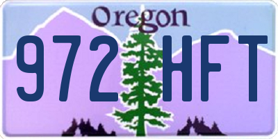 OR license plate 972HFT