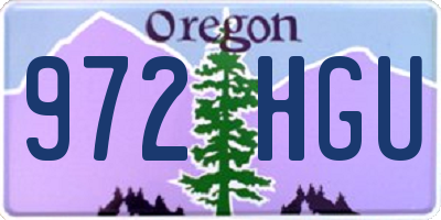 OR license plate 972HGU