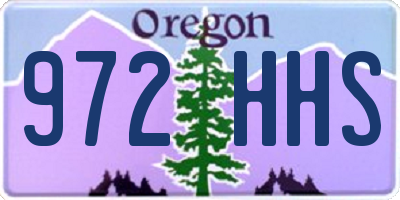 OR license plate 972HHS