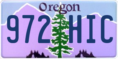 OR license plate 972HIC