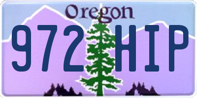 OR license plate 972HIP
