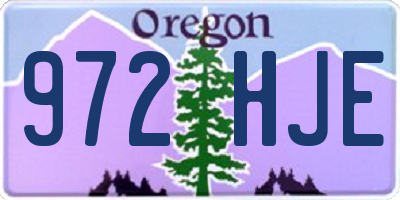 OR license plate 972HJE