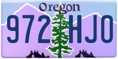 OR license plate 972HJO