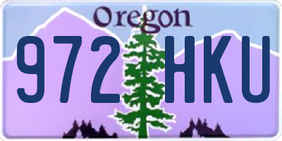 OR license plate 972HKU