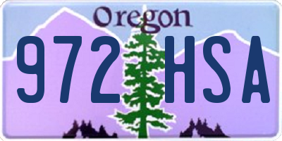 OR license plate 972HSA