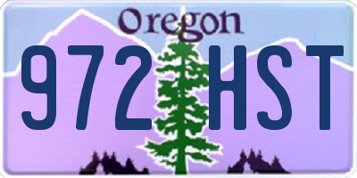 OR license plate 972HST
