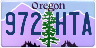OR license plate 972HTA