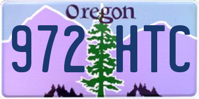 OR license plate 972HTC