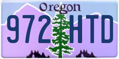 OR license plate 972HTD