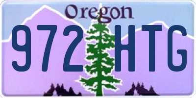 OR license plate 972HTG