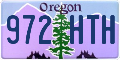 OR license plate 972HTH