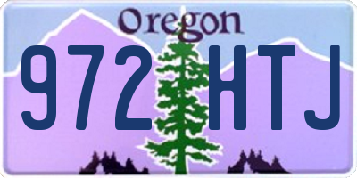 OR license plate 972HTJ