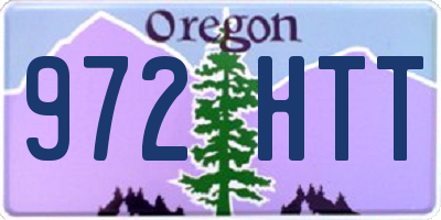 OR license plate 972HTT
