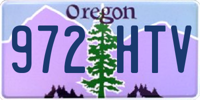 OR license plate 972HTV
