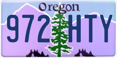 OR license plate 972HTY