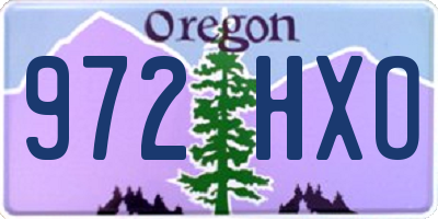 OR license plate 972HXO