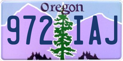 OR license plate 972IAJ