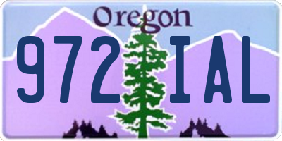 OR license plate 972IAL