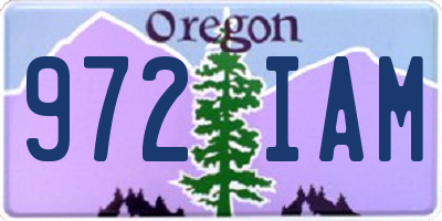 OR license plate 972IAM