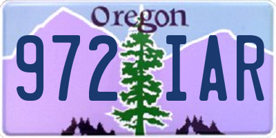 OR license plate 972IAR