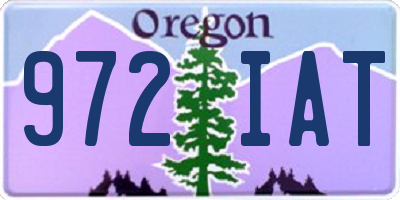 OR license plate 972IAT