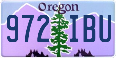 OR license plate 972IBU