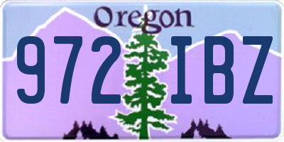 OR license plate 972IBZ