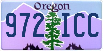 OR license plate 972ICC