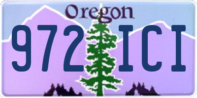 OR license plate 972ICI
